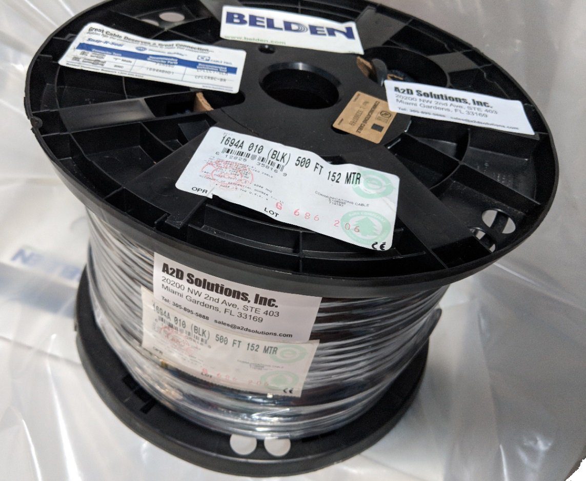 Amazon | Belden 1694A CM定格RG6デジタル同軸ケーブル 500フィート